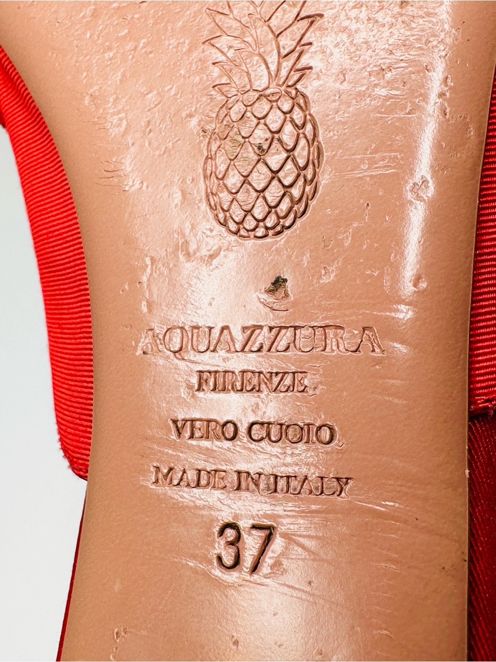Aquazzura Sunflower Red Brocade Canvas Gold Embellished Slide Flats Mules Shoes - Picture 9 of 11